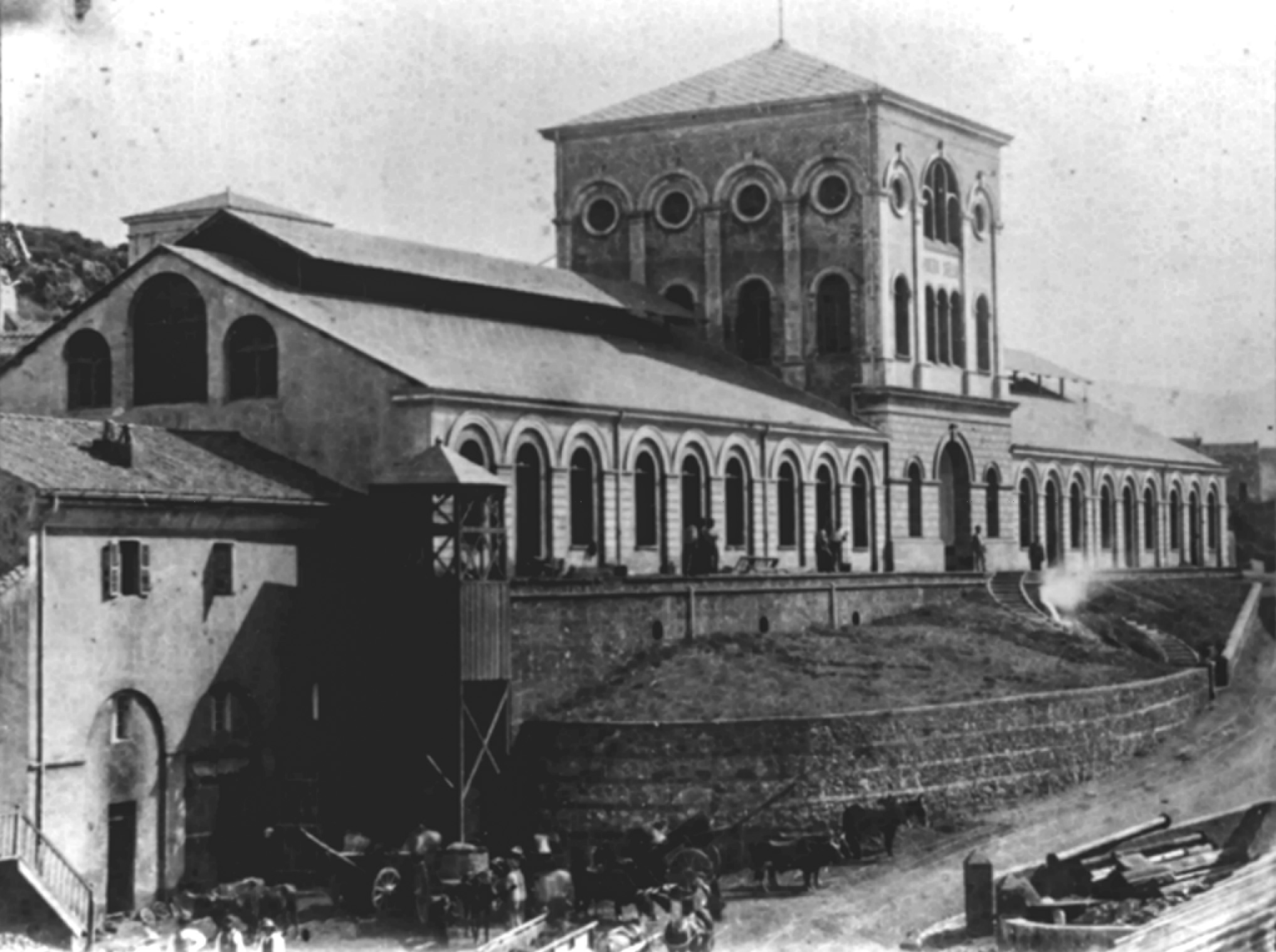 Pozzo sella building in 1875